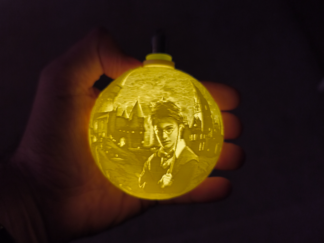 Decoración del árbol de navidad. Harry Potter