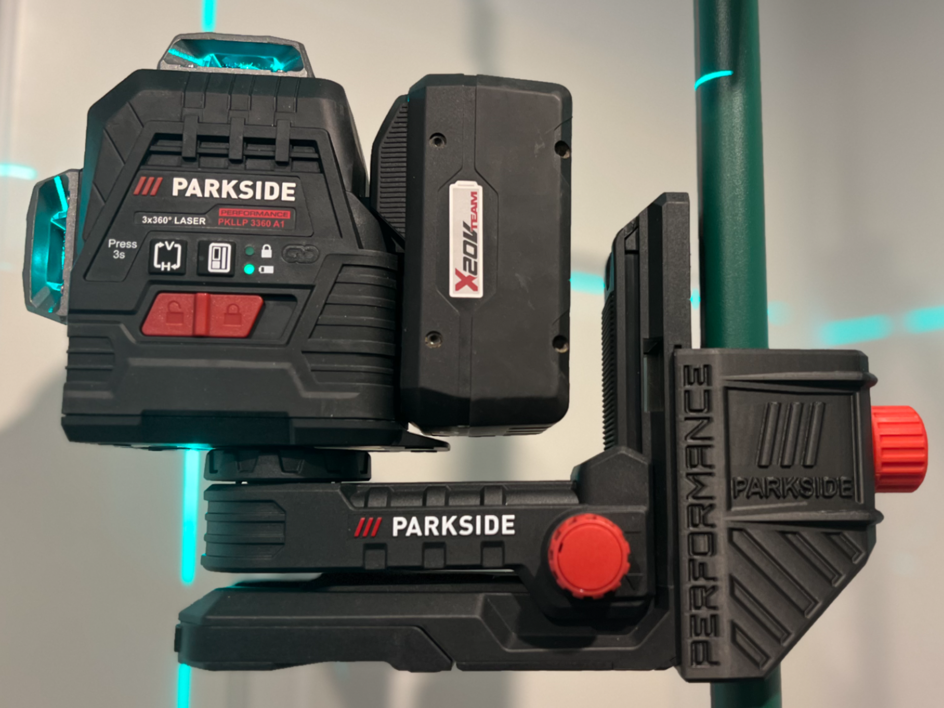 Pole Mount - PARKSIDE Performance Cross Line Laser