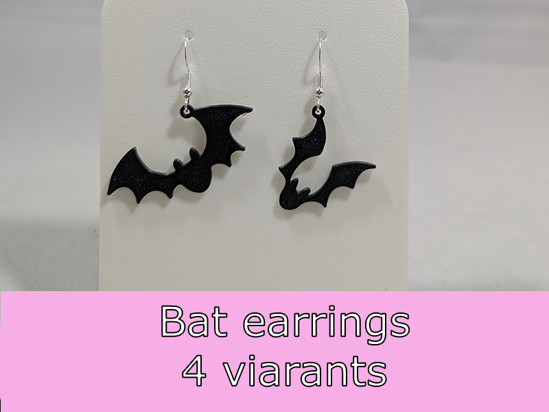 Bat earrings - 4 variants