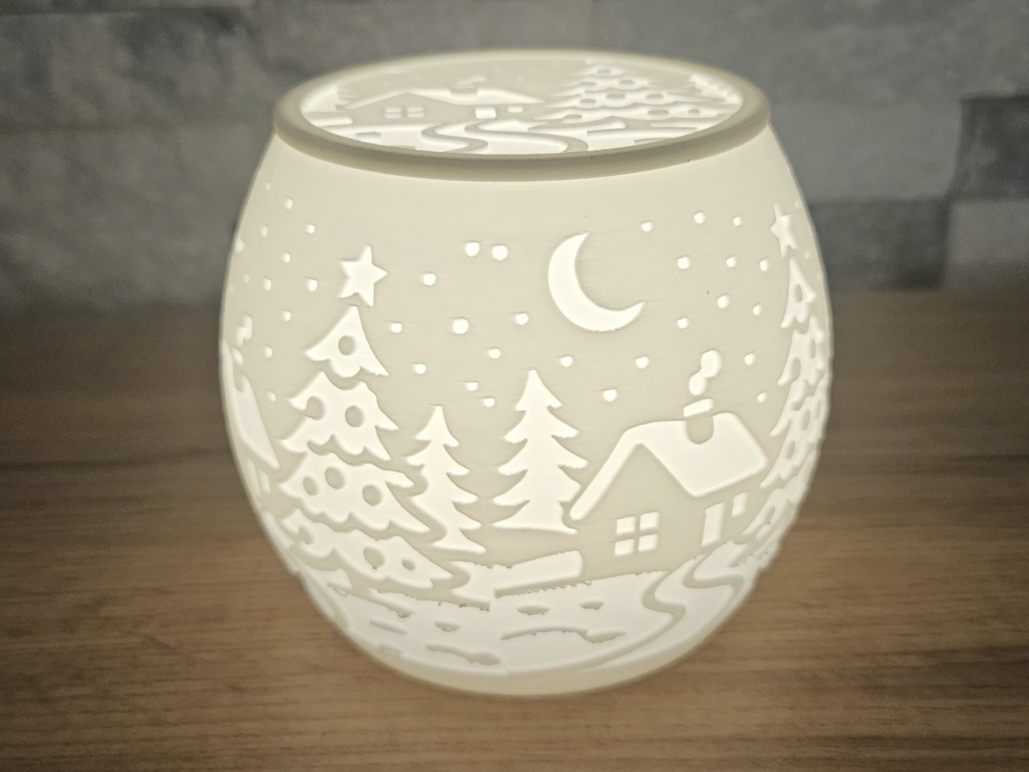 Puck light / Tealight “Winter landscape”