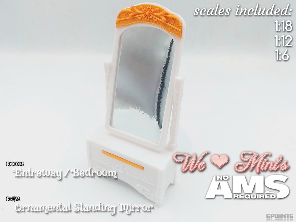 WLM - Ornamental Standing Mirror