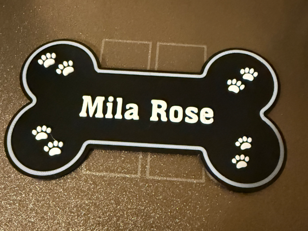 Dog bone sign