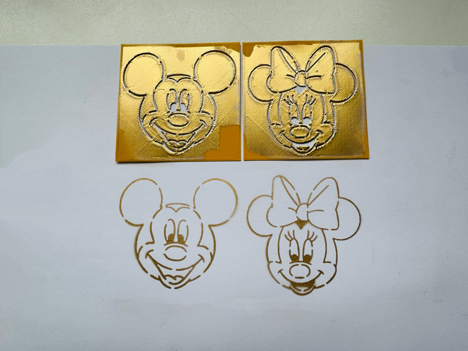 plantilla stencil para pintar dibujar mickey