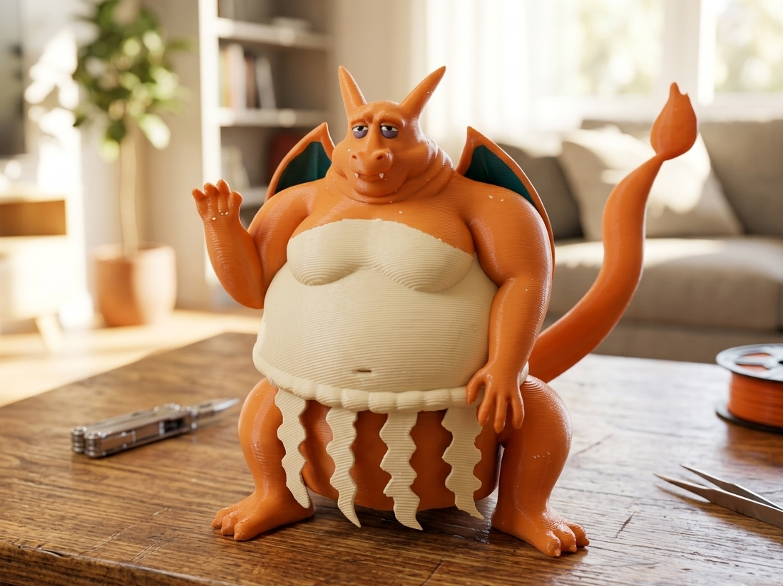 Chunky High Charizard Figure | Funny Desk Toy