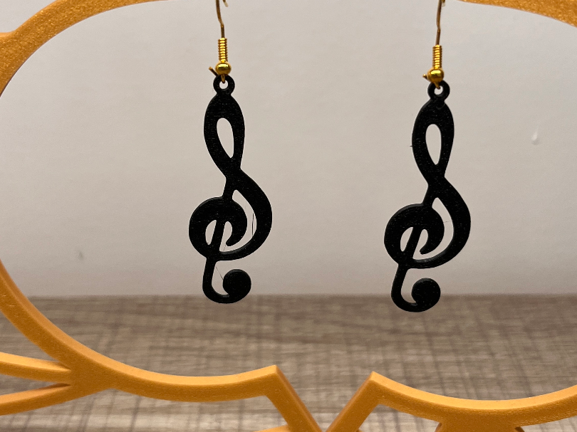Earrings Treble Cle