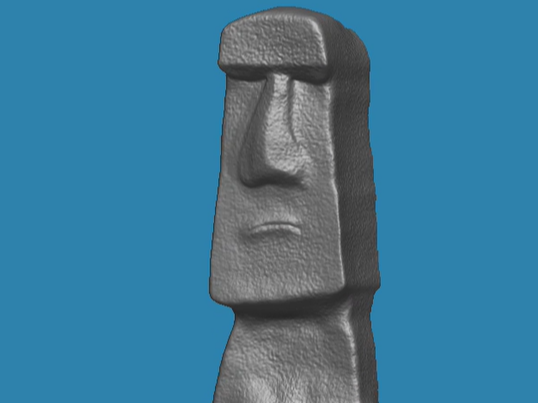 Moai Statue from Easter Island - 3D sculpture