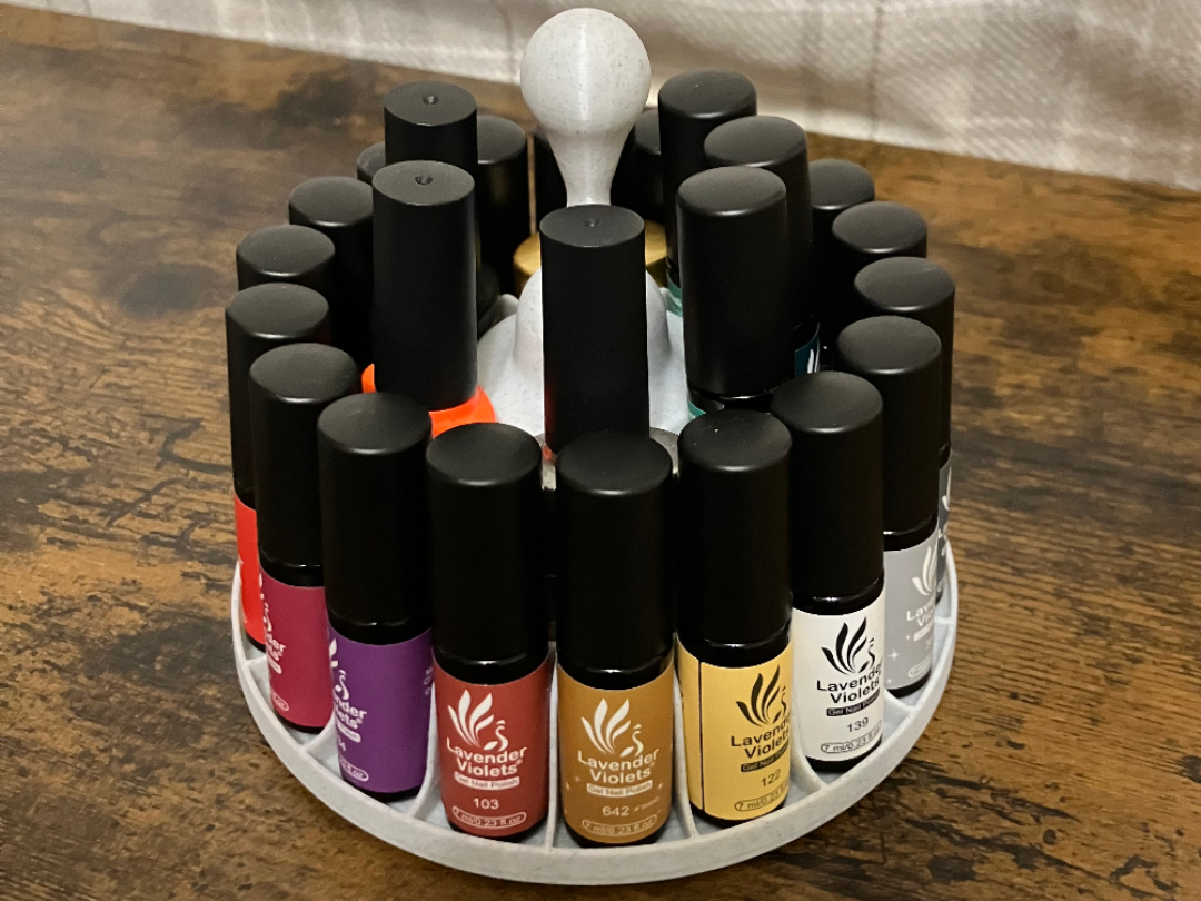 Revolving Round Nail Polish/Varnish Stand