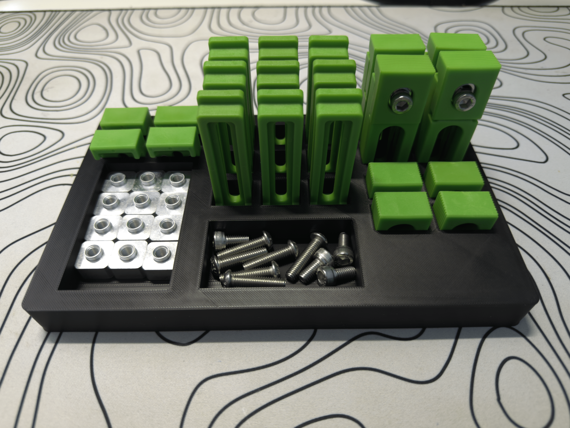 CNC Clamp Organizer for Crush-It Set