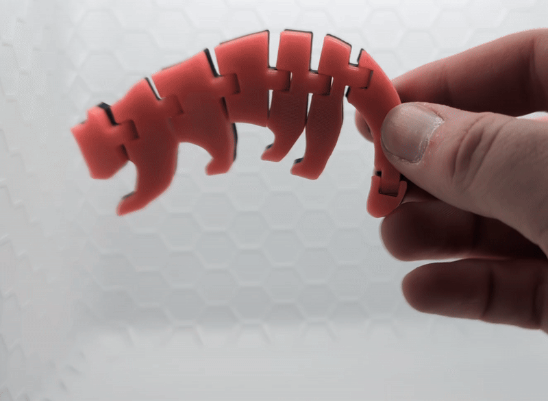 Loose or Rigid Flexi Red Panda Silhouette