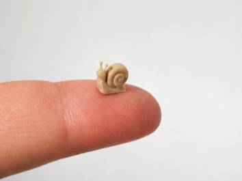 Tiny Snail – Miniature 3D Print