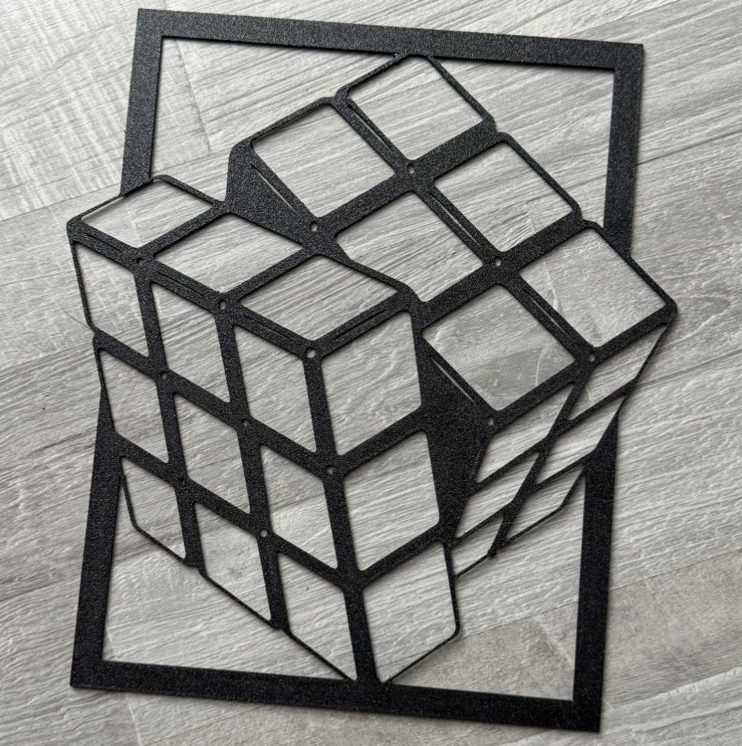 Rubix Cube / Würfel Art for wall, door, wardrobe