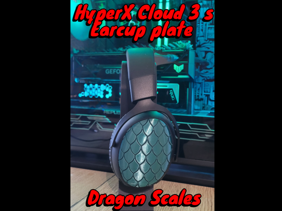 HyperX Cloud 3s Wireless Earcup Plate Dragon Scale