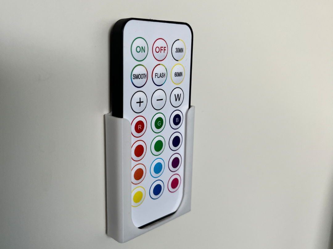 RGBW puck remote wallmounted holder