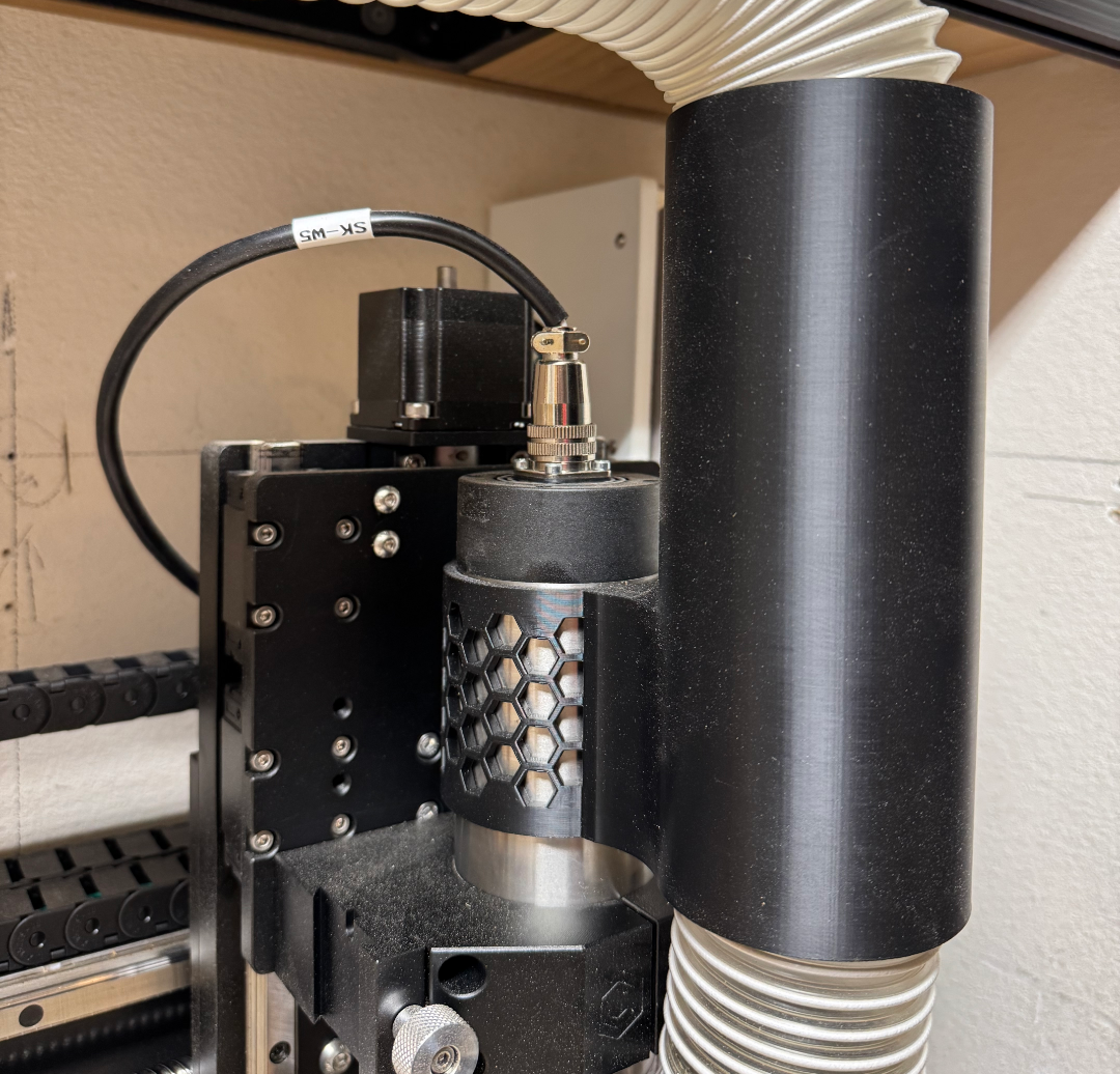Vacuum hose riser shapeoko 5 pro w/spindle