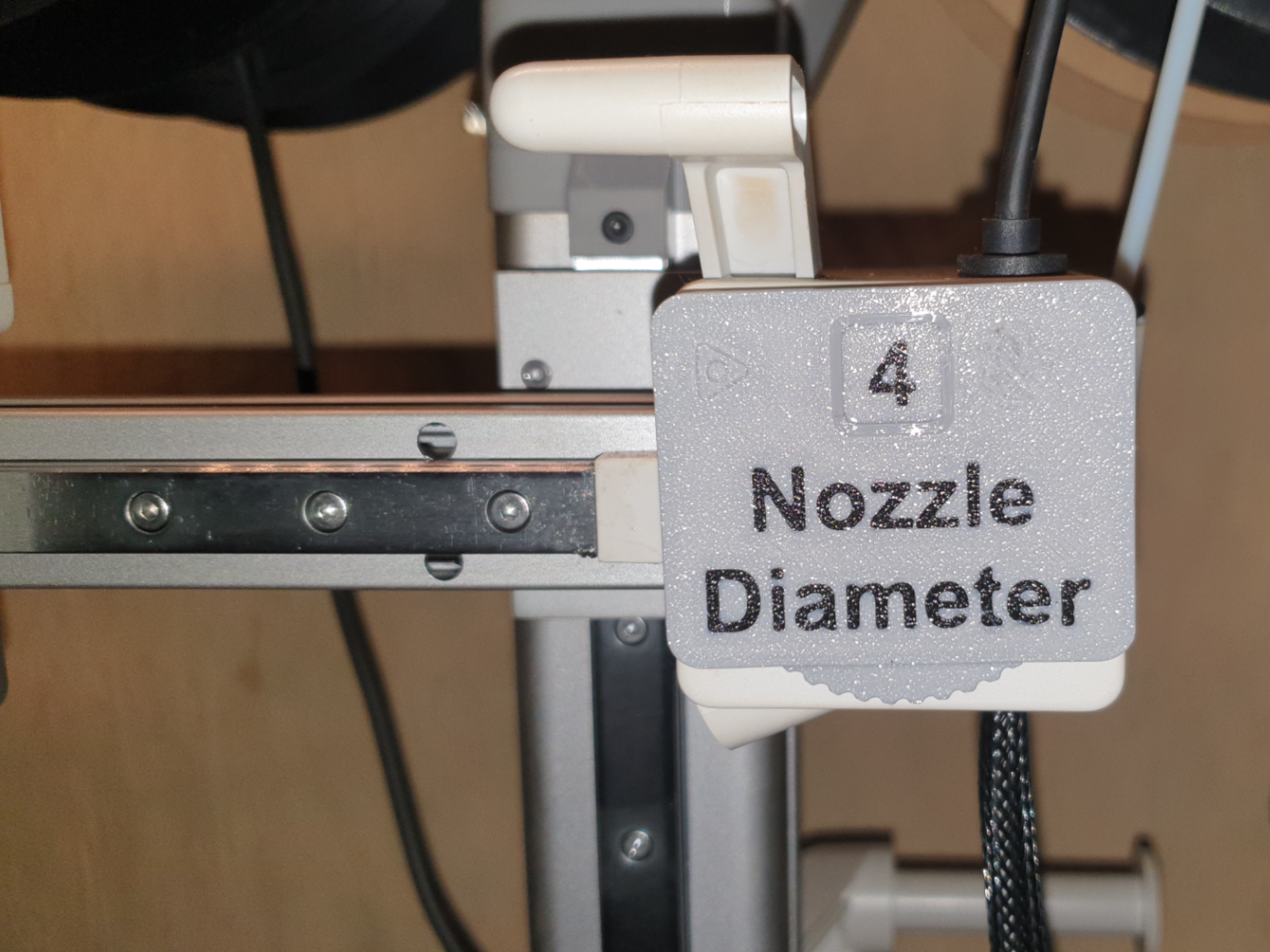 Nozzle Diameter Reminder / Dial