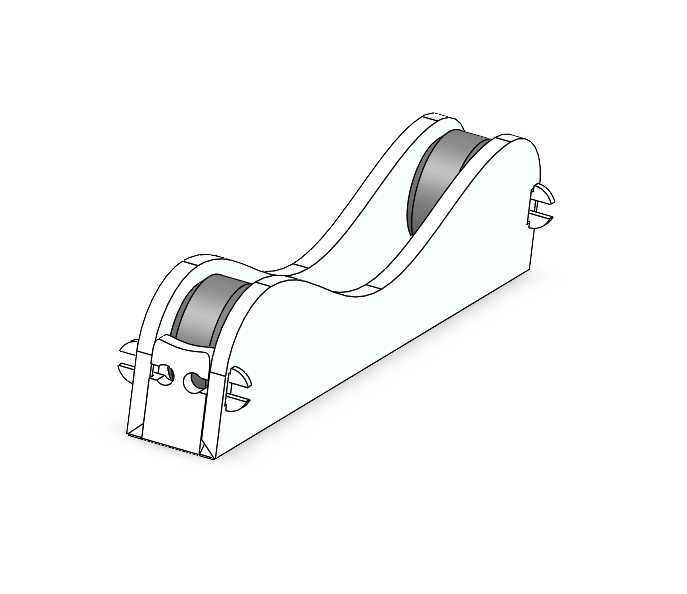 Flat Print Filament Spool Holder / Roller