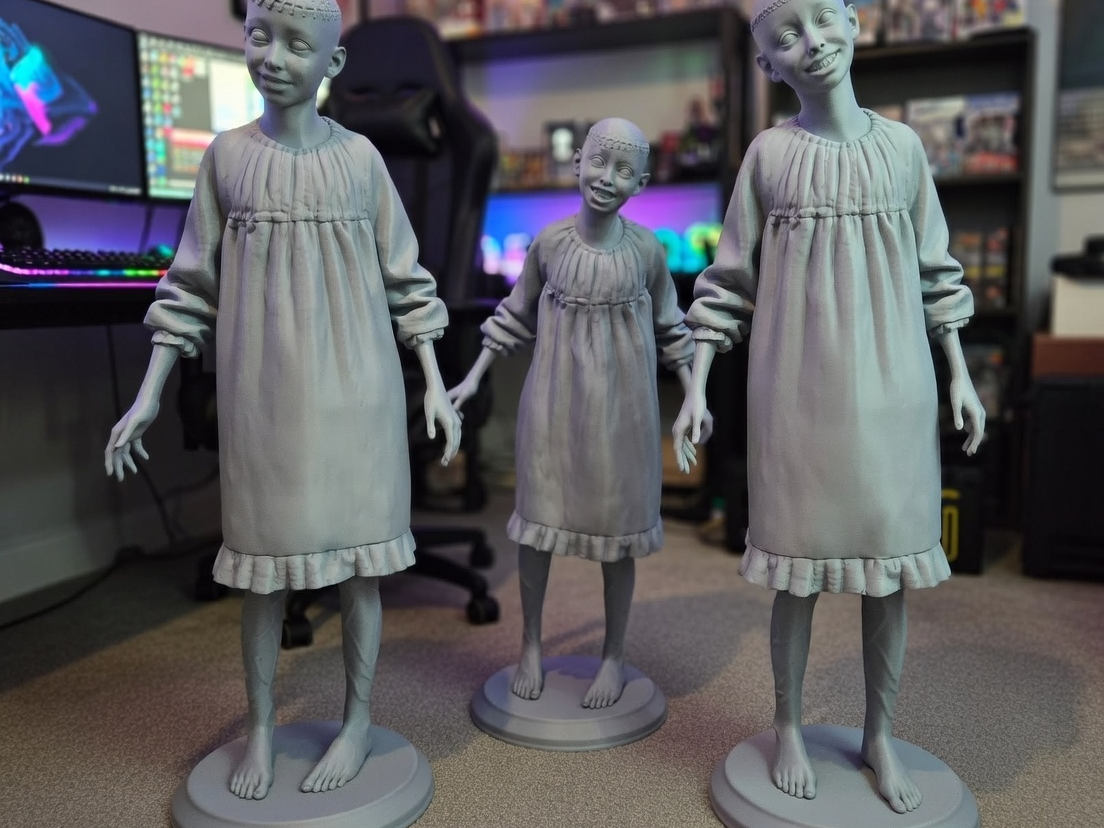 Life-Size Resident Evil Requiem Orphan Girls Trio