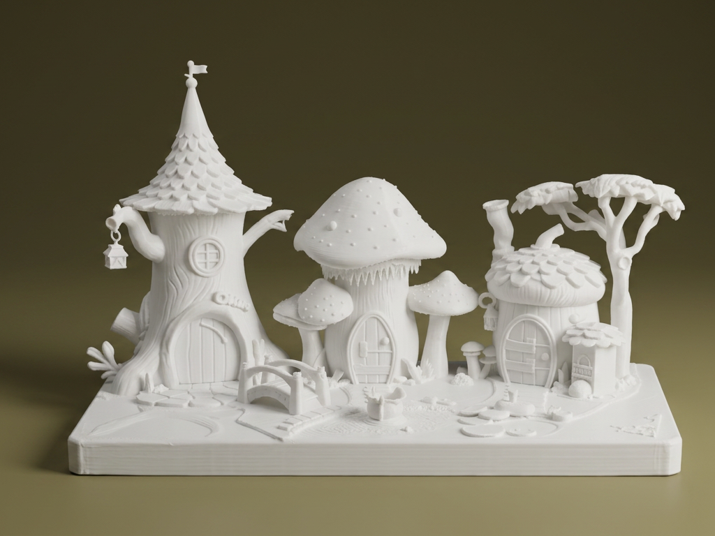 Fairy Village - Fantasy 3D Model
