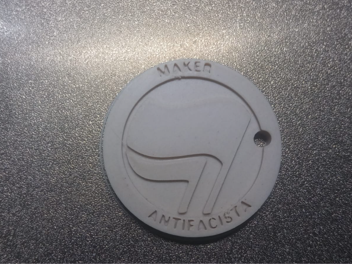 Antifa Keyring (chaveiro Antifa Makers)
