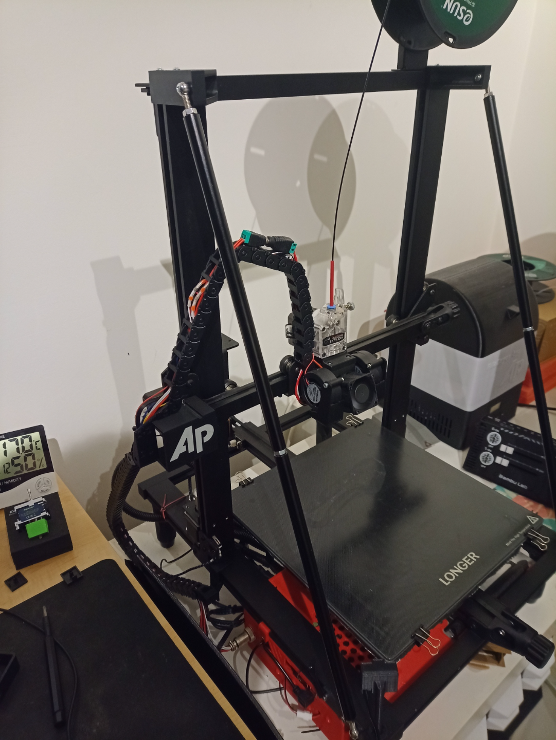 Strong Top Mount for Push Rod Kit - Longer LK1 / Alfawise U20 / Ender 3 / Other 3D printers