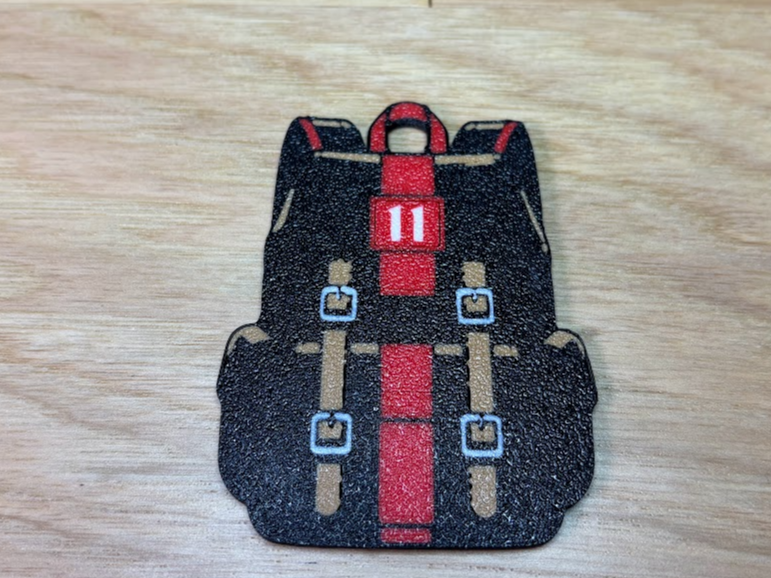 Stranger Things Eleven Backpack Keychain