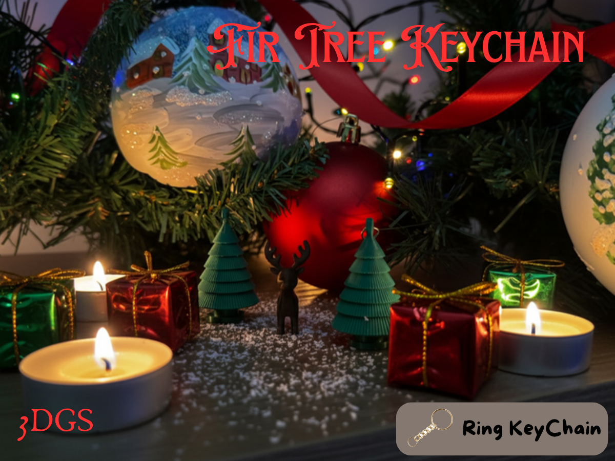 Fir Tree - Christmas KeyChain
