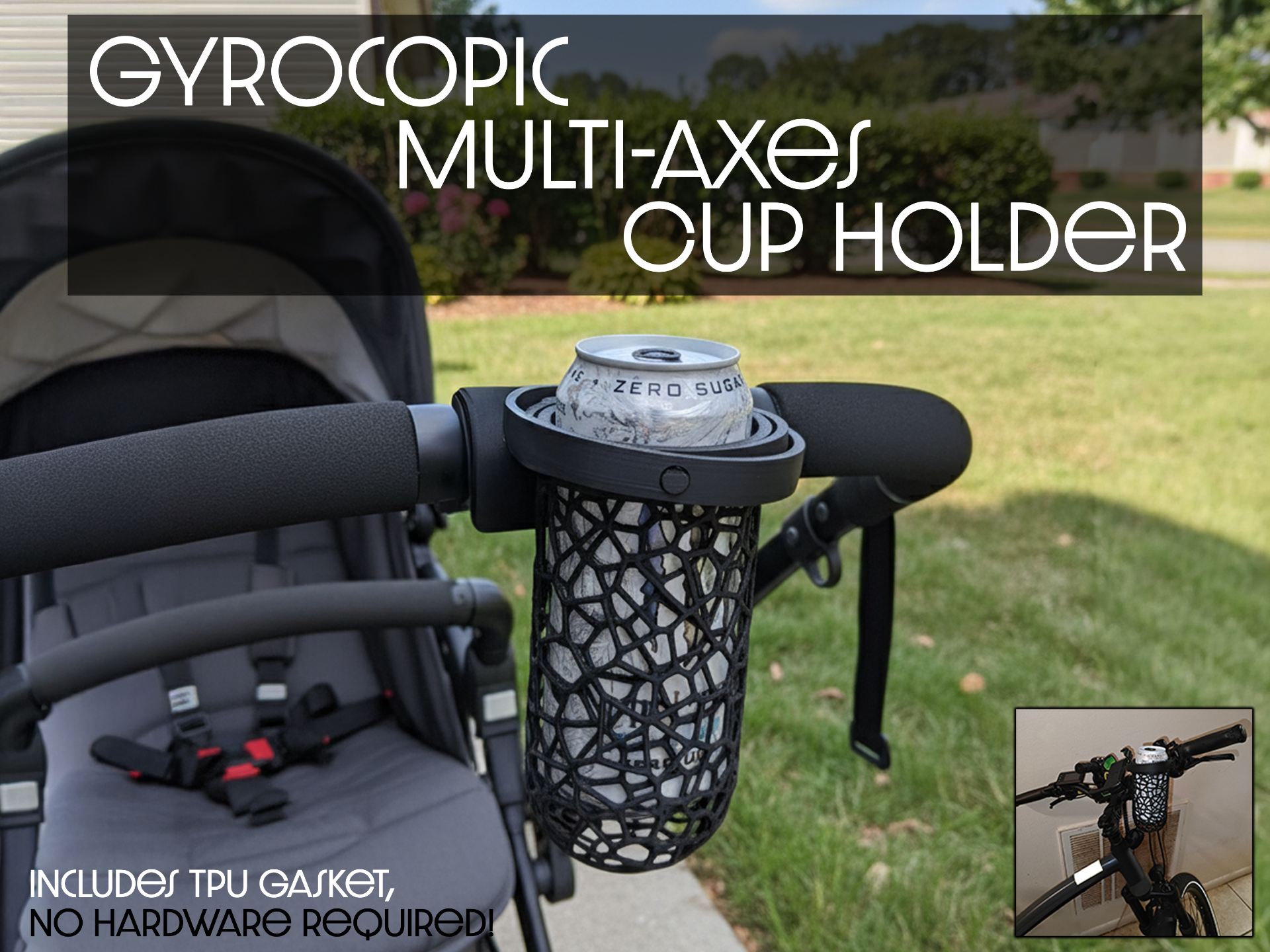 Gyroscopic Multi-Axes Cup/Can Holder (Universal)