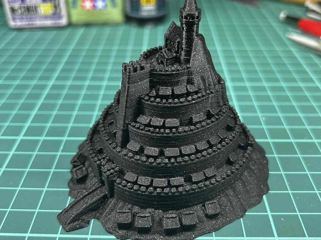 Castle inspired by Minas Tirith.