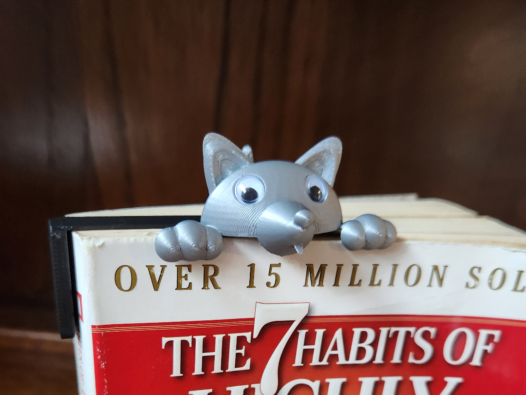 Dog bookmark bookhook