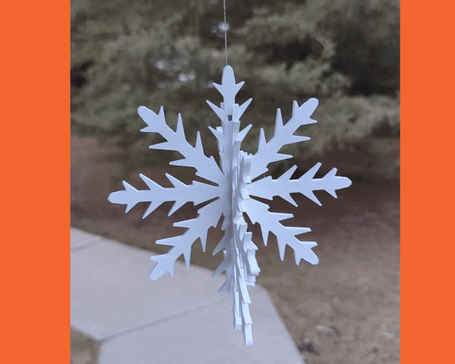 Spiky Snowflake Spinner