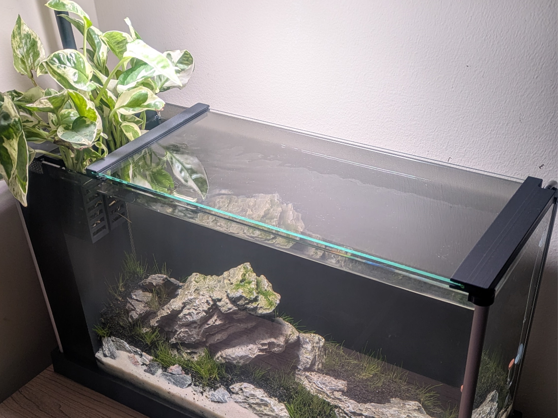 Fluval Spec V glass lid adapters