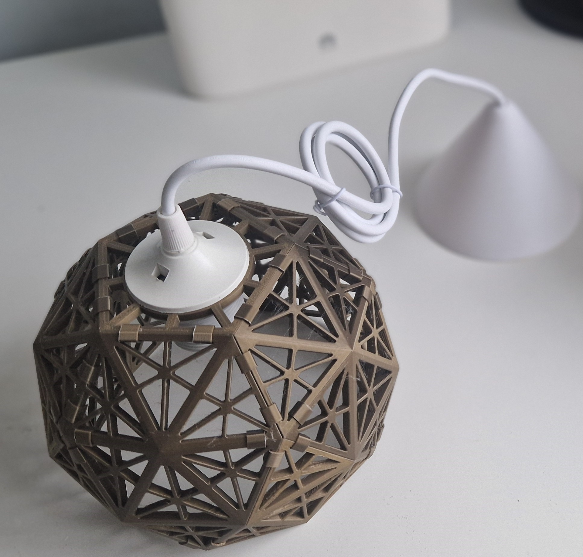 Geodesic lampshade 2v
