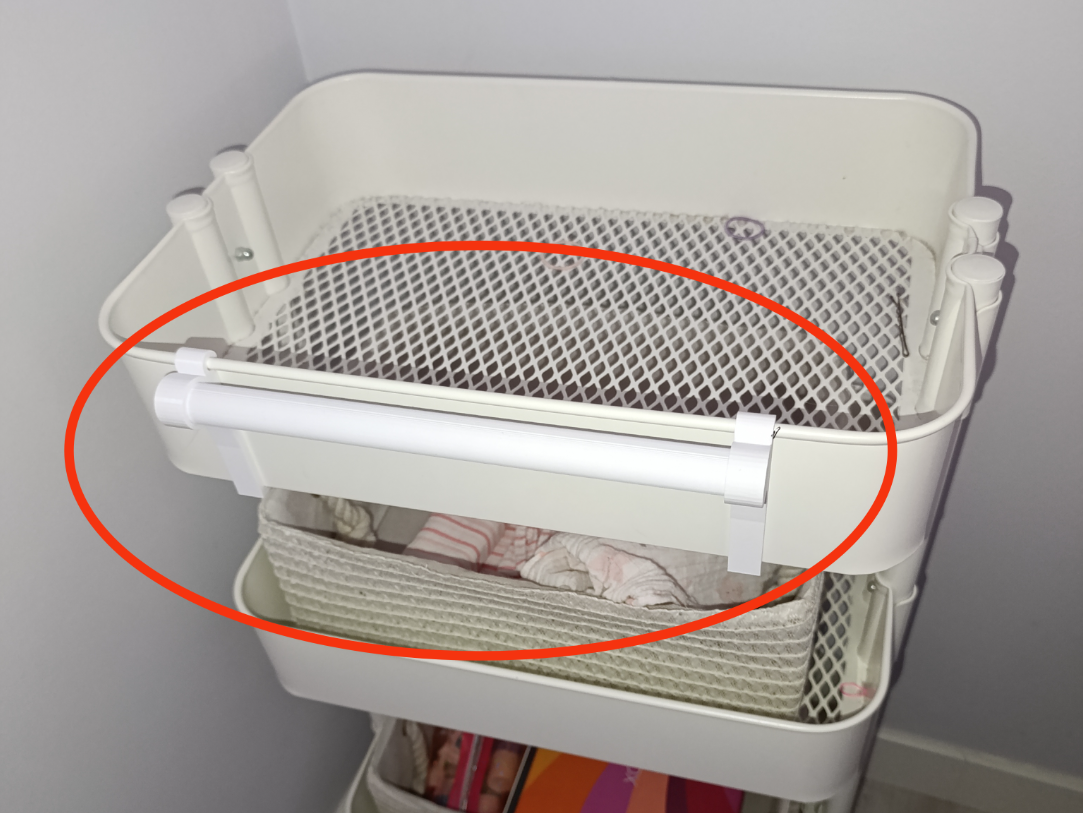 Percha para diademas carrito IKEA RASKOG