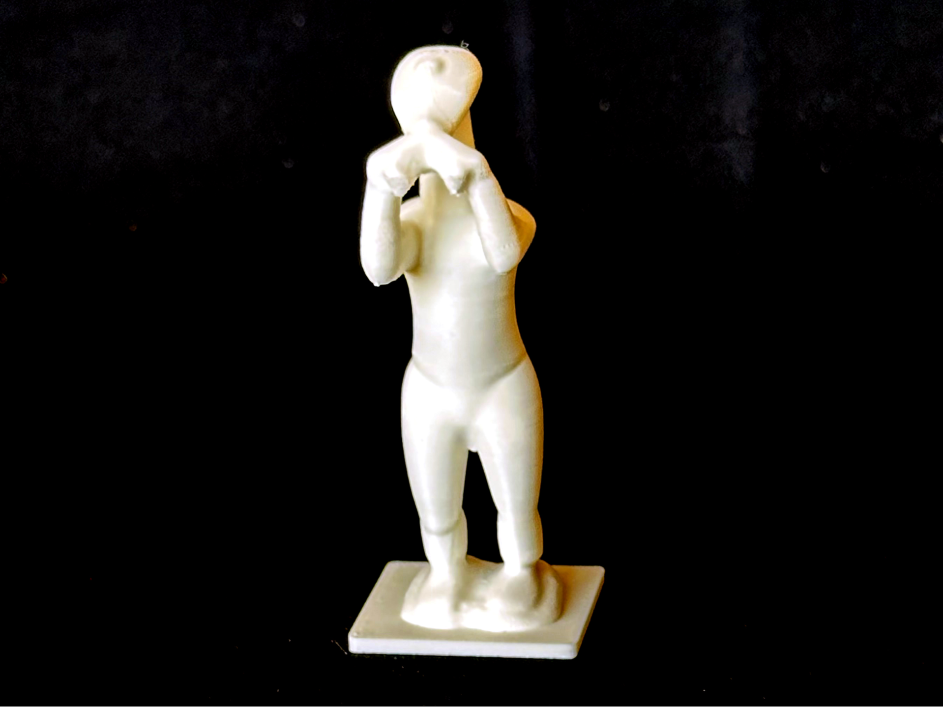 Le joueur de flûte art des Cyclades