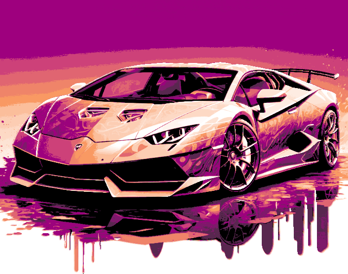 Hueforge Fan Art - Speed Series - Exotic Cars built for Speed and Looks - 2024 Lamborghini Revuelto