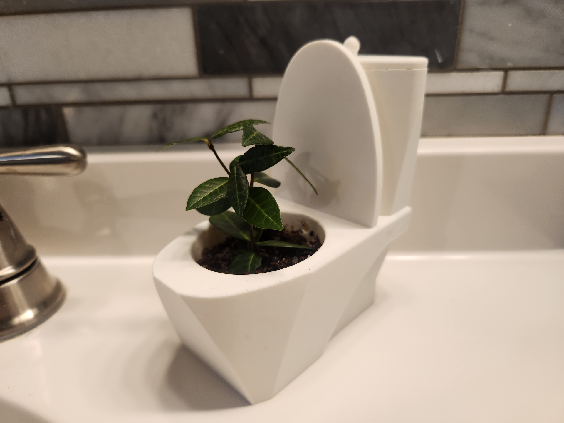 Self-watering Toilet Plant Pot