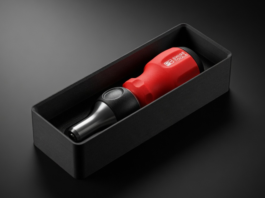 PB Swiss Ratchet Gridfinity Bin (PB 8453.R-30 V01)