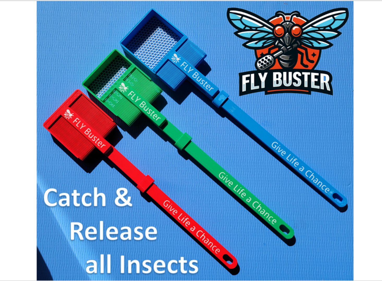 Fly Buster / Fly Swatter - Catch & Release Insects