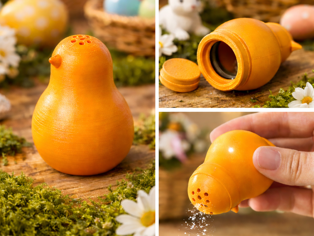 easter chick salt shaker