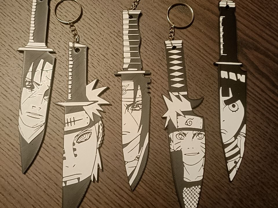 portachiavi NARUTO set da 5