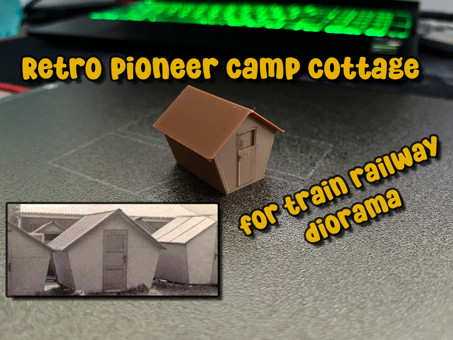 Pioneer Camp Cottage For Train Railway Diorama