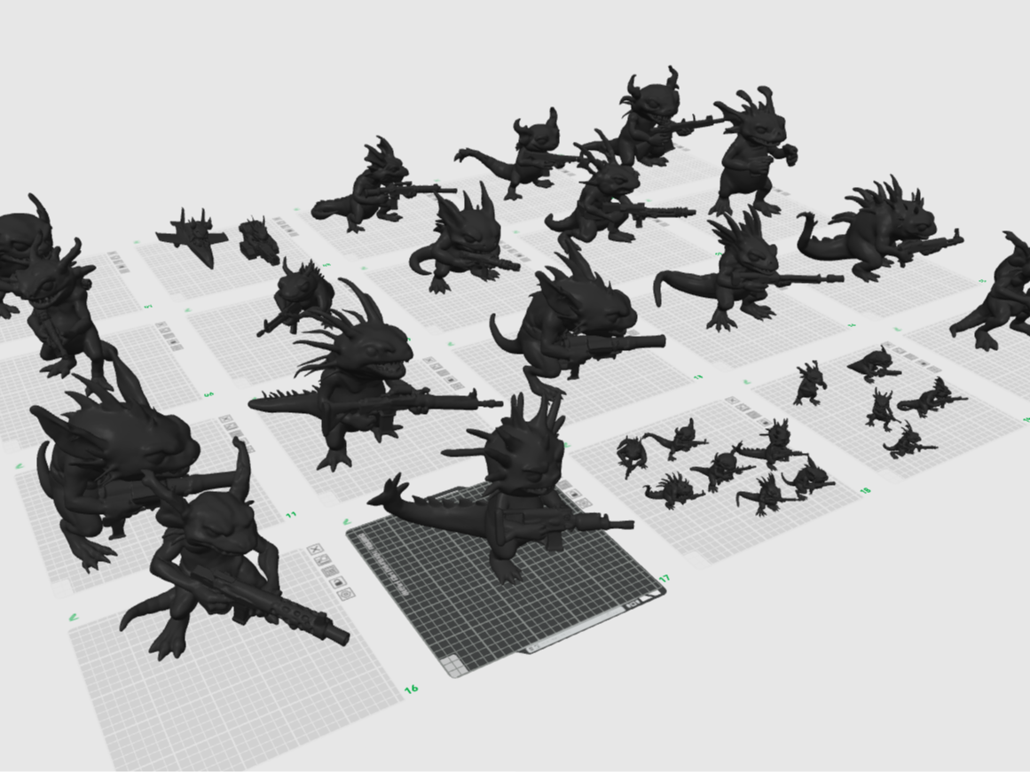 Axolotl Demon Army