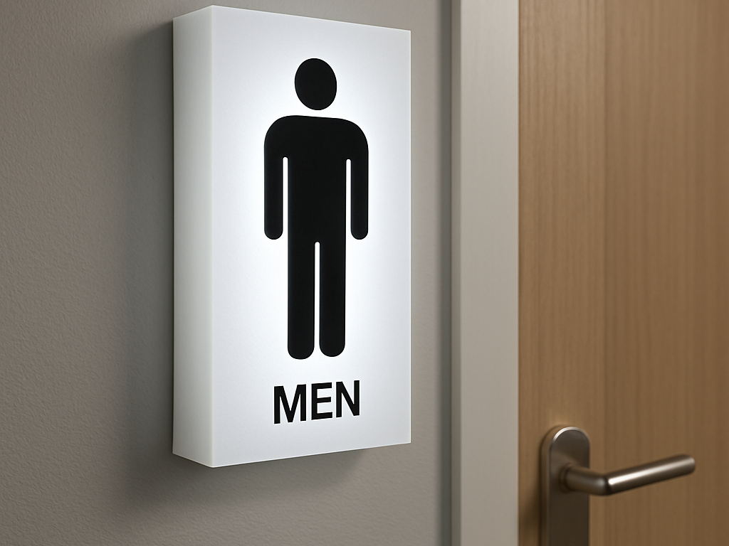 Illuminated Toilet Sign