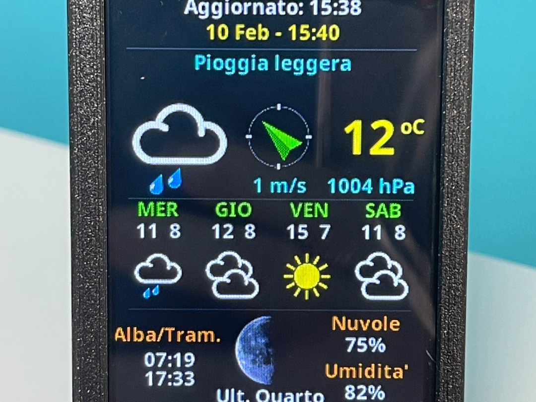 WEATHER STATION ESP32 LVGL 2432S028 CYD DISPLAY