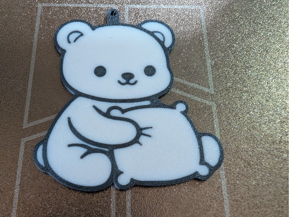 Cute teddybear keychain