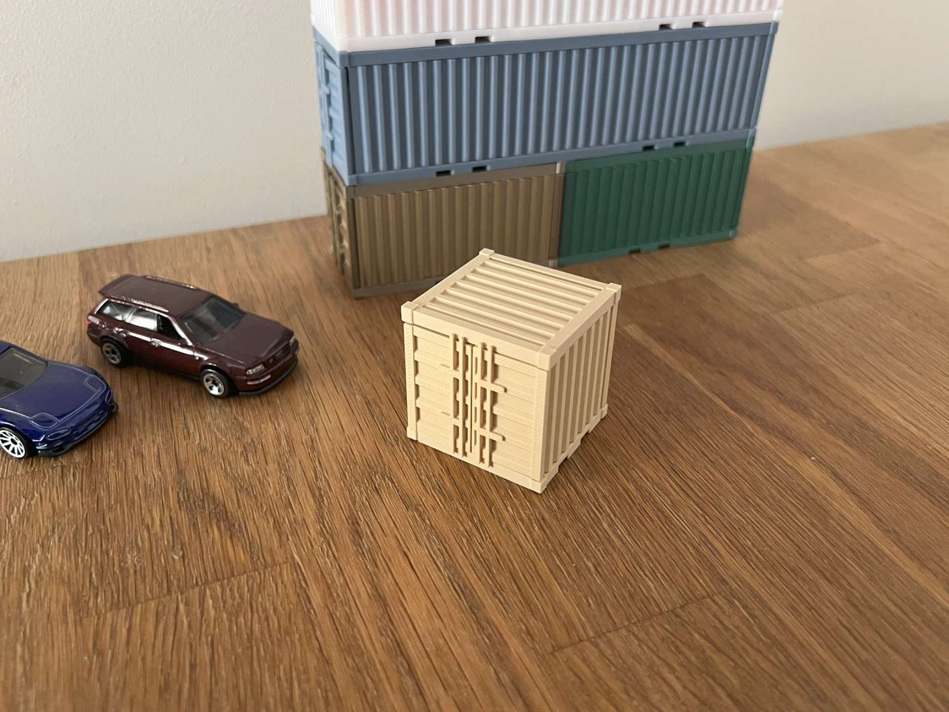 Mini Container 1/64 scale car diorama garage 10ft