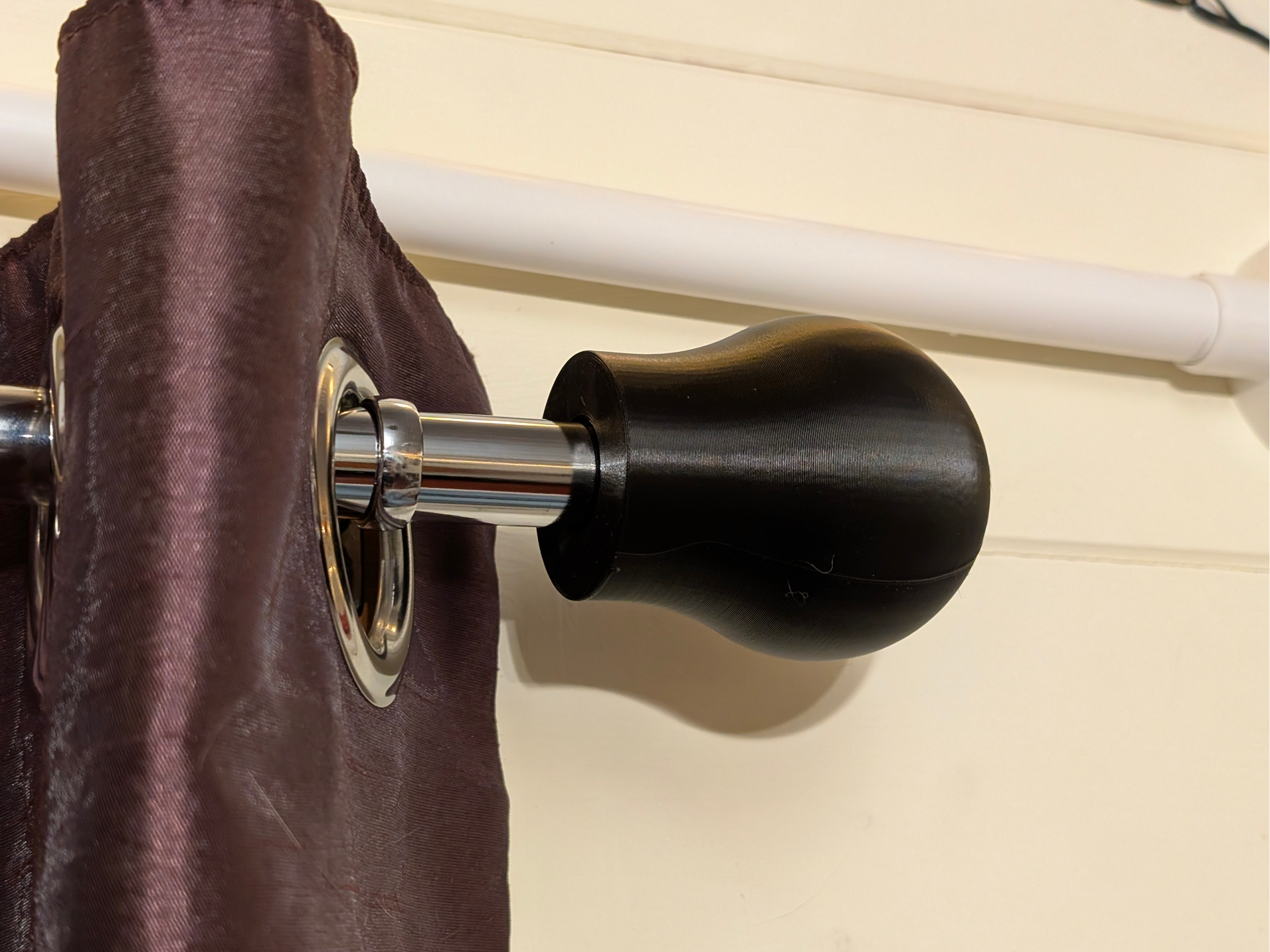 Curtain Rail end 22mm - Push on