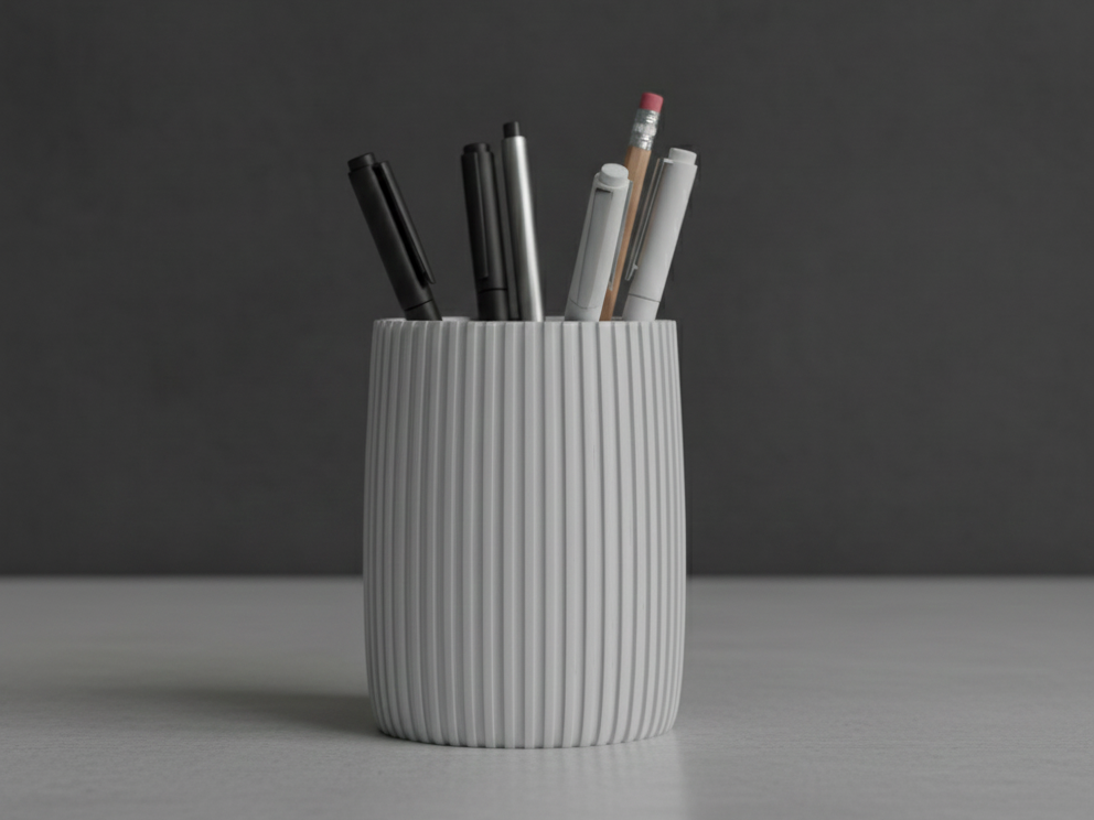Minimalist Pen Holder – Modern Desk Organizer