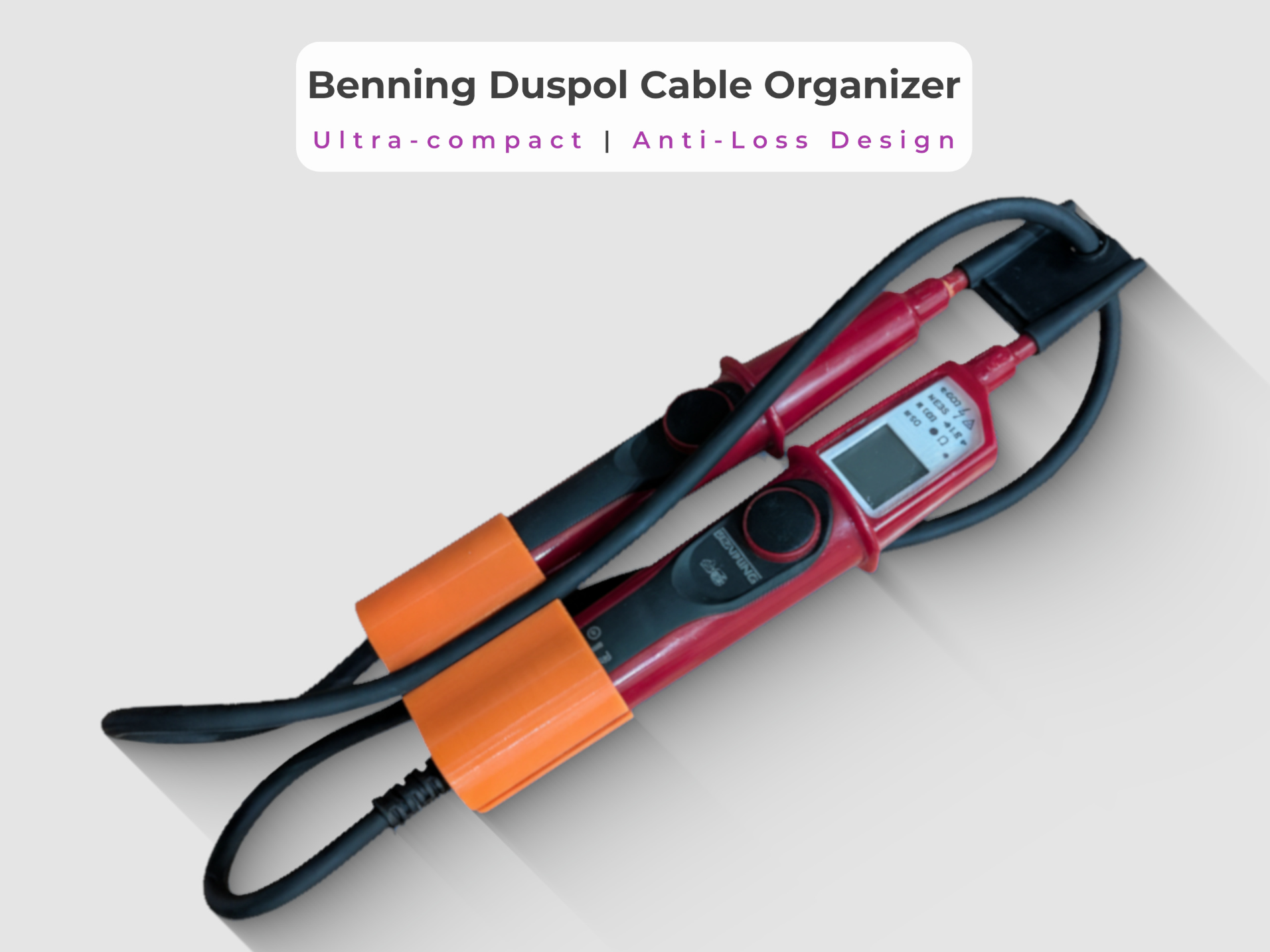 Benning Duspol Cable Organizer - Anti-Loss Design