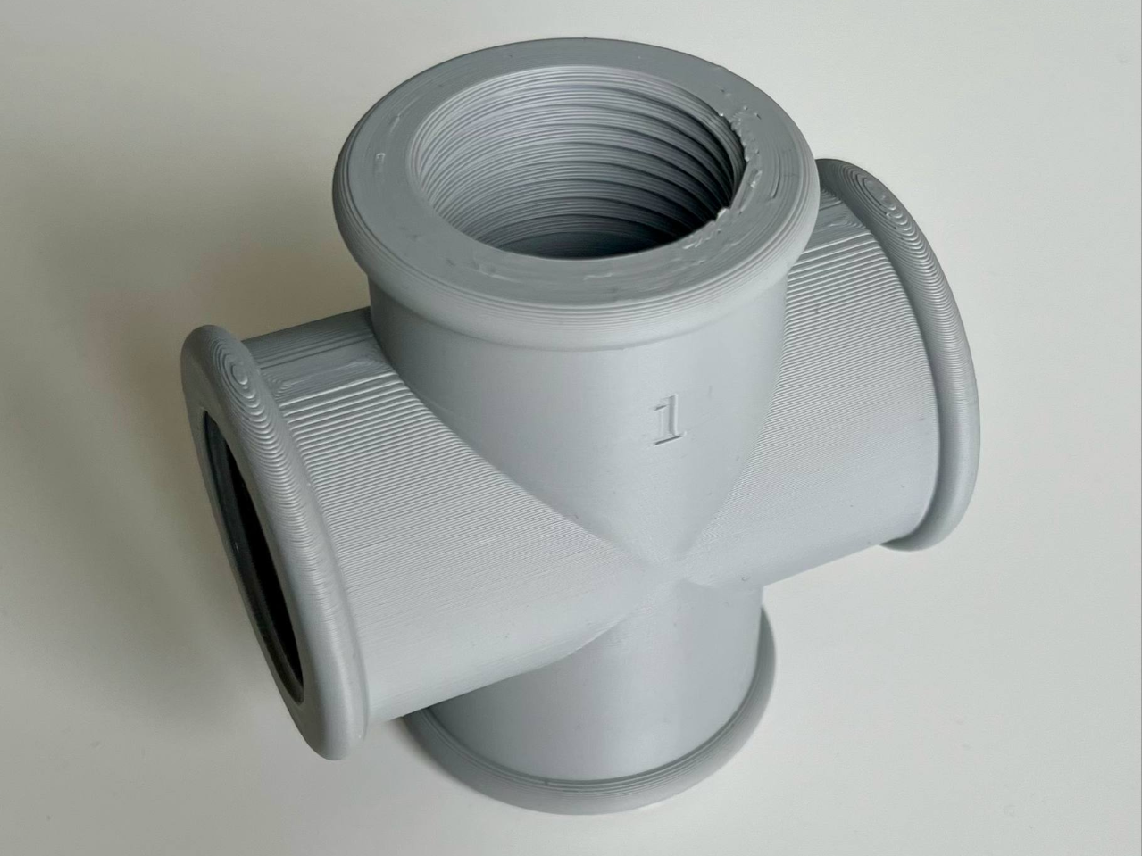 1" Cross pipeconnection BSP thread